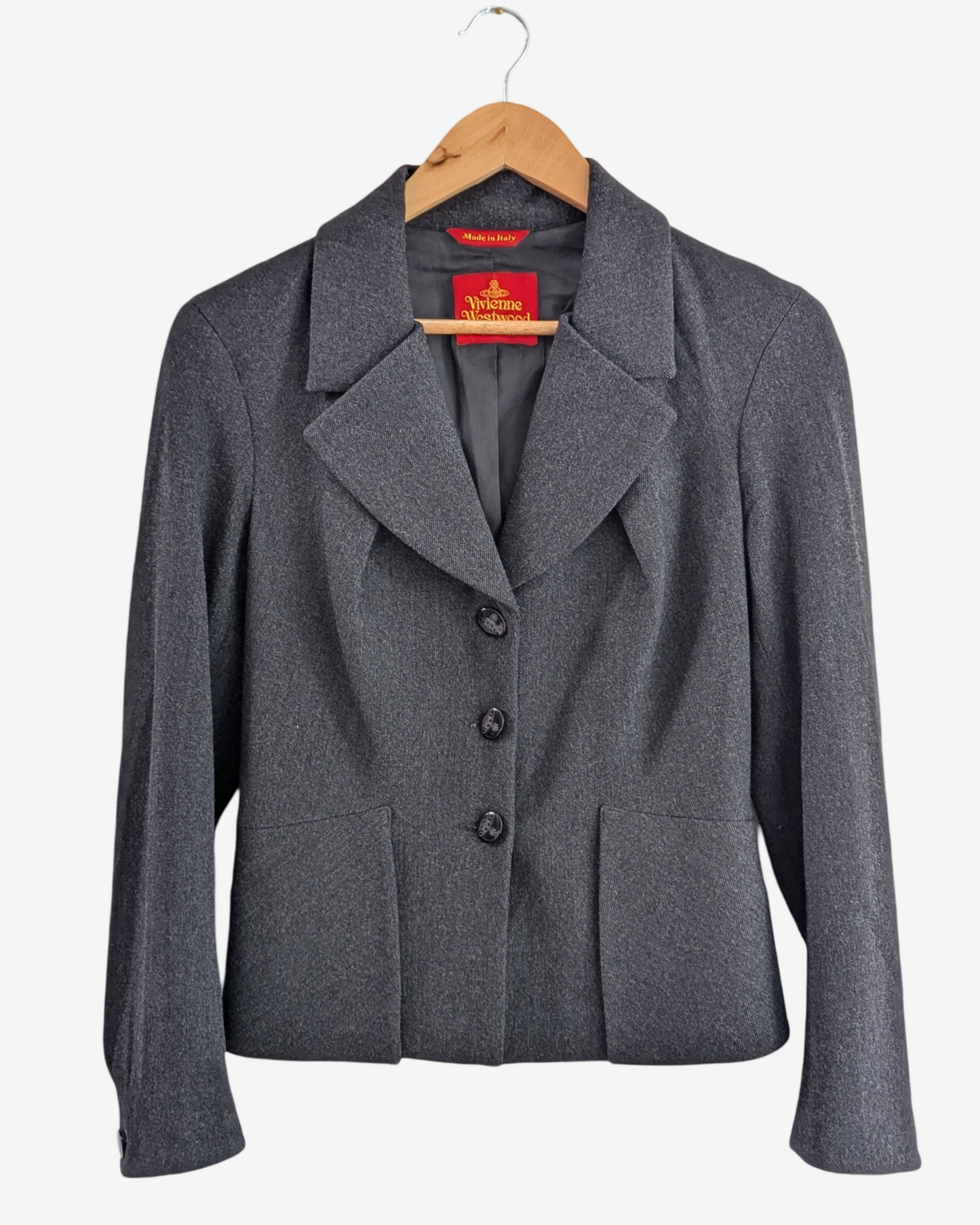 Vivienne Westwood Deep Grey Tailored Wool Jacket