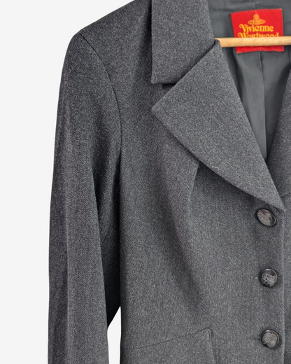 Vivienne Westwood Deep Grey Tailored Wool Jacket