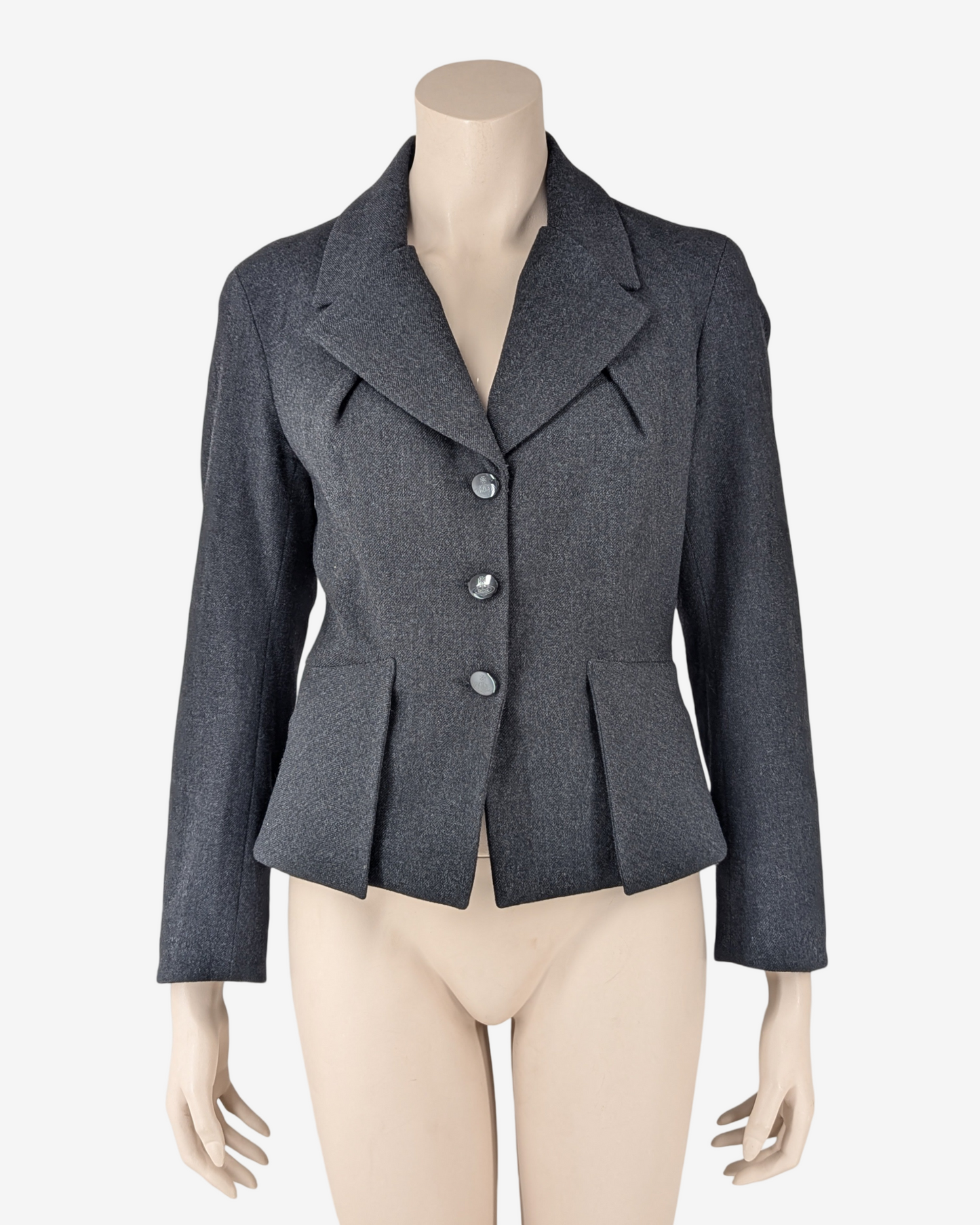 Vivienne Westwood Deep Grey Tailored Wool Jacket