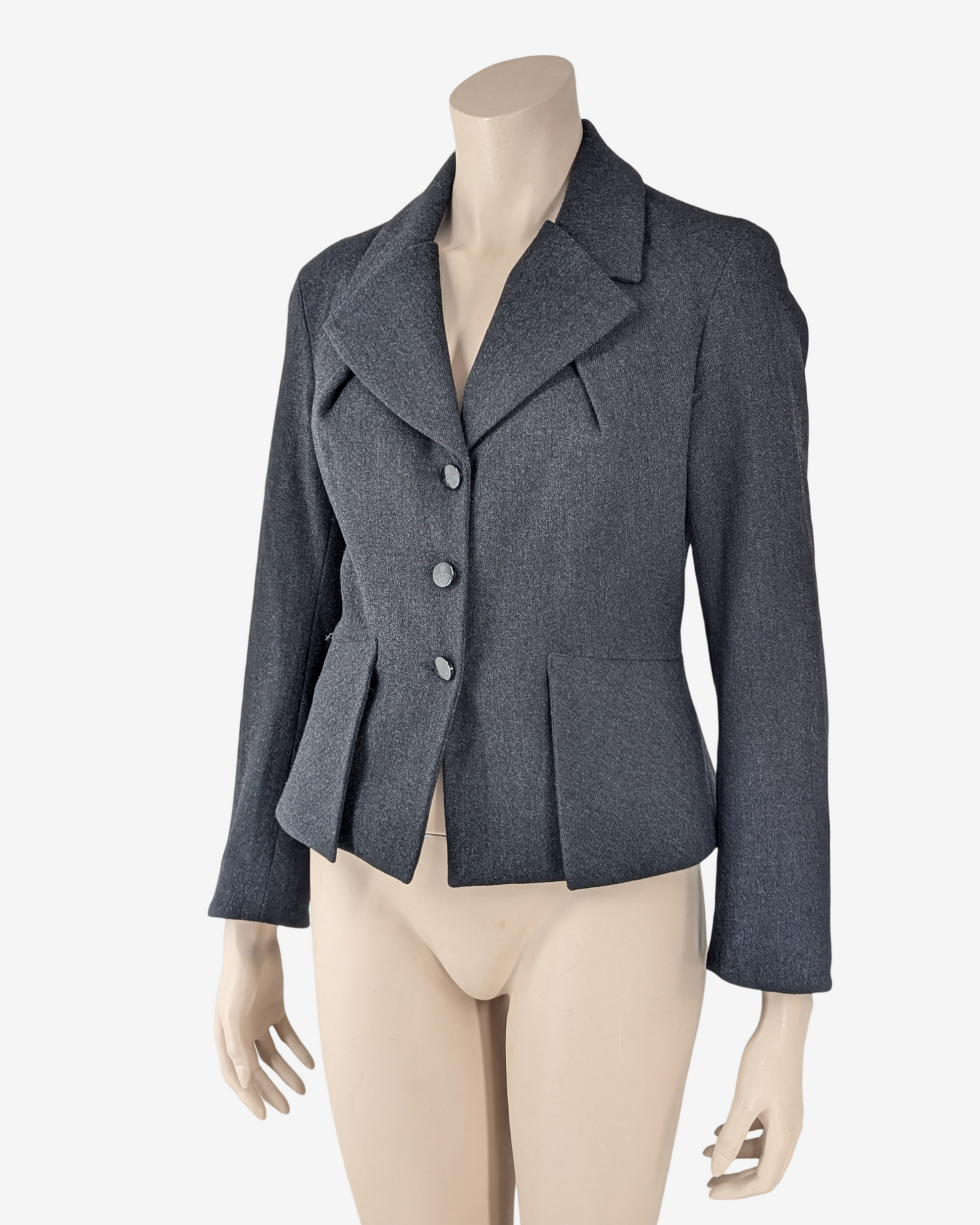 Vivienne Westwood Deep Grey Tailored Wool Jacket