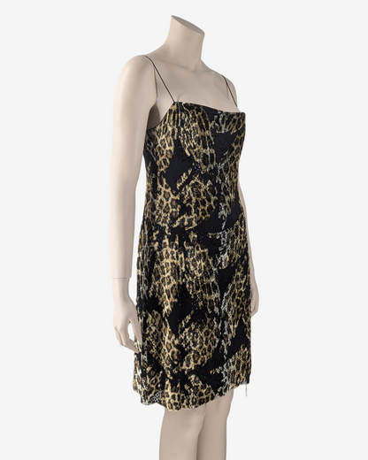 Escada Couture Dévoré Cheetah Mini Dress