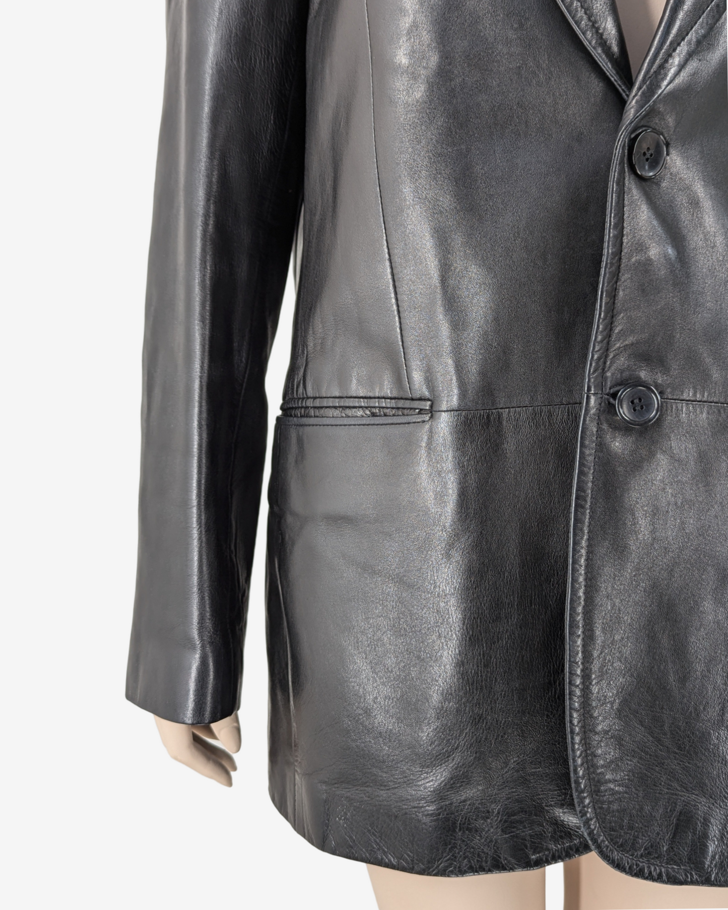 Yves Saint Laurent by Tom Ford F/W 2002 Men Collection Leather Tailored Jacket