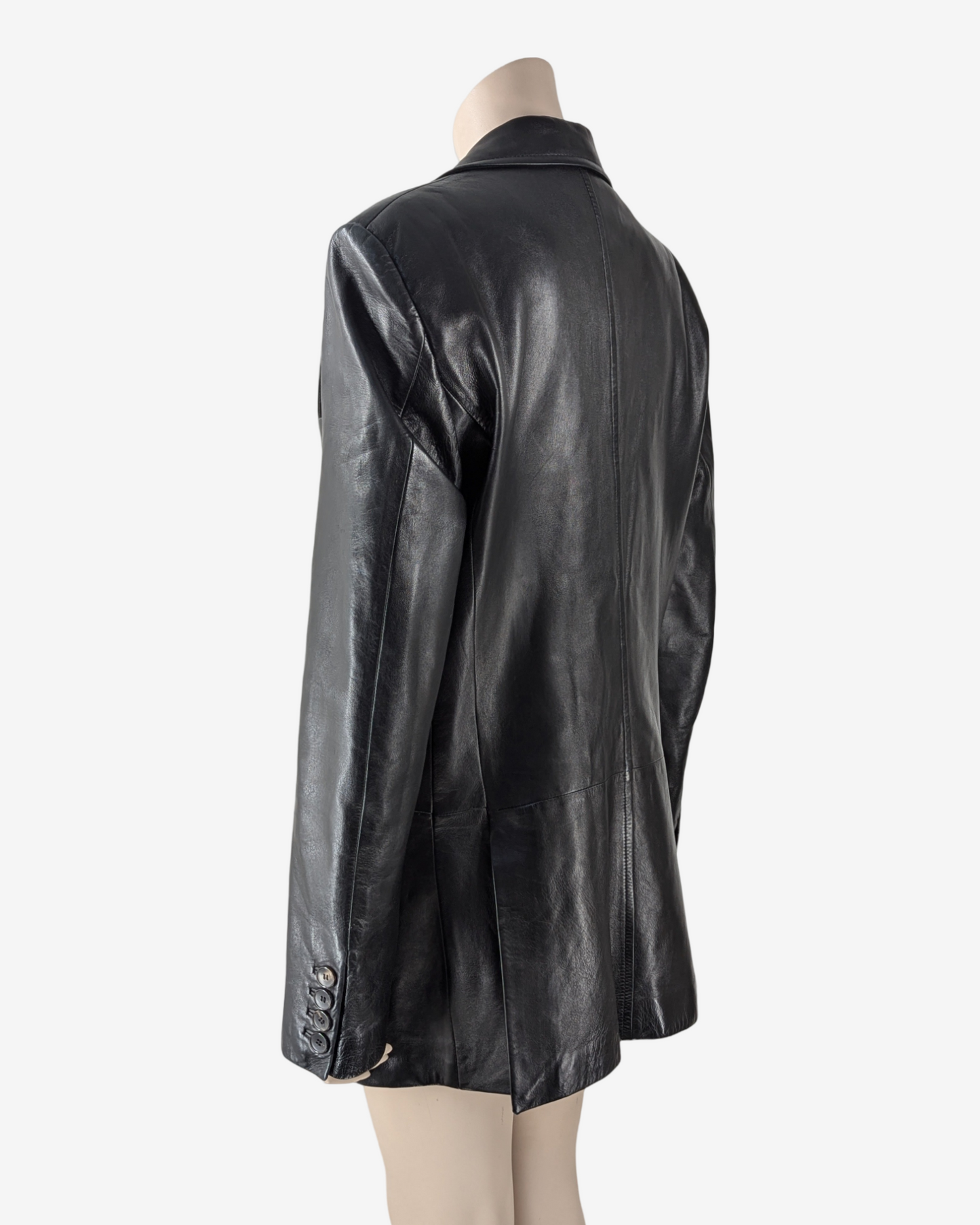 Yves Saint Laurent by Tom Ford F/W 2002 Men Collection Leather Tailored Jacket