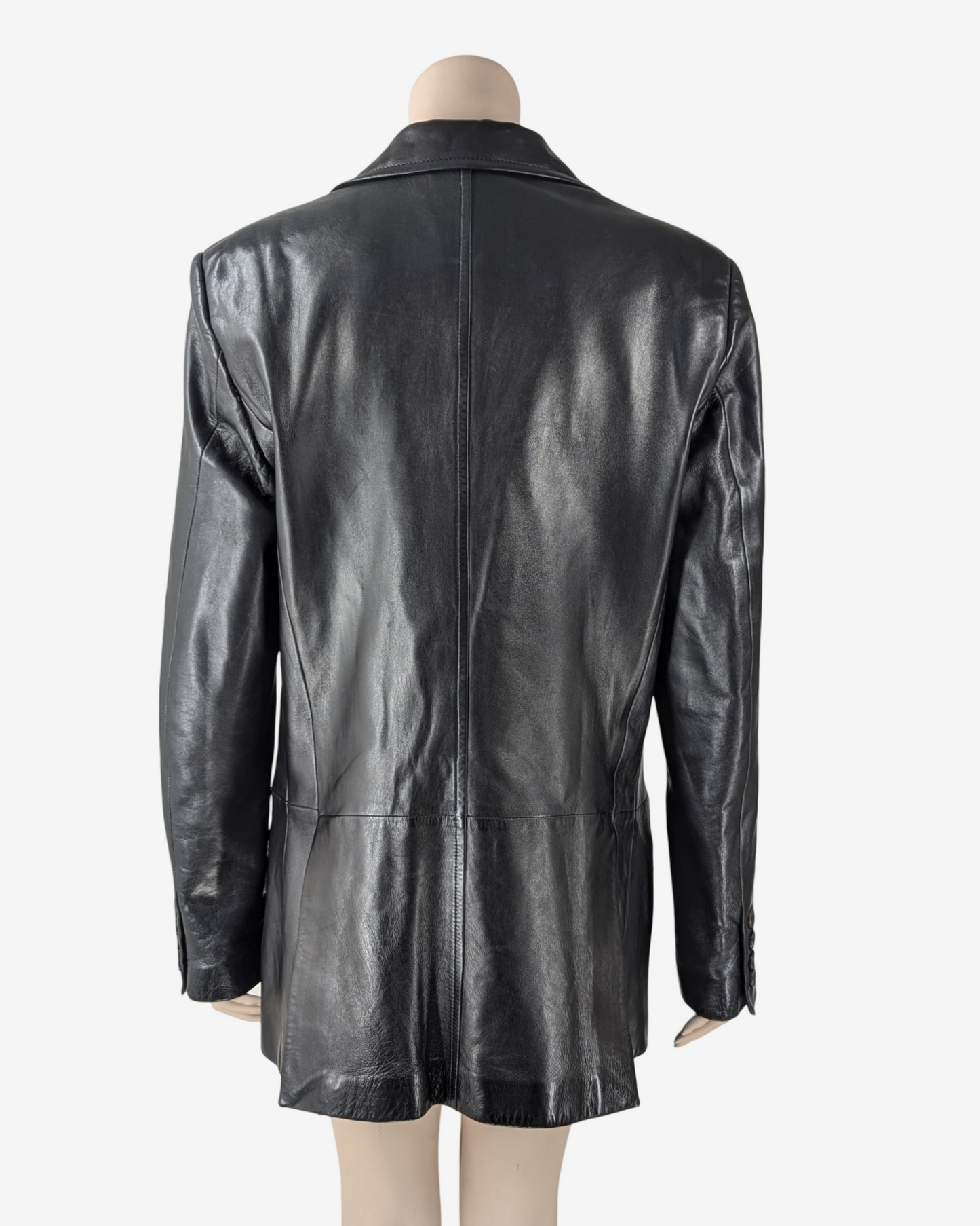 Yves Saint Laurent by Tom Ford F/W 2002 Men Collection Leather Tailored Jacket