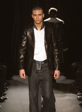 Yves Saint Laurent by Tom Ford F/W 2002 Men Collection Leather Tailored Jacket