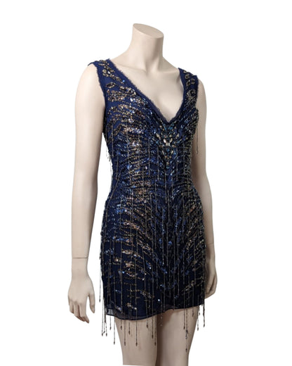 Beaded Mini Dress Roberto Cavalli at SoirVintage