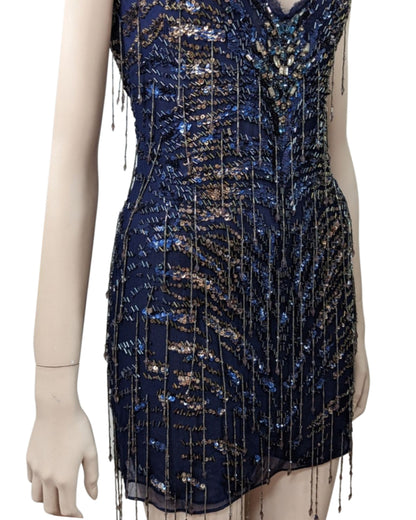 Beaded Mini Dress Roberto Cavalli at SoirVintage