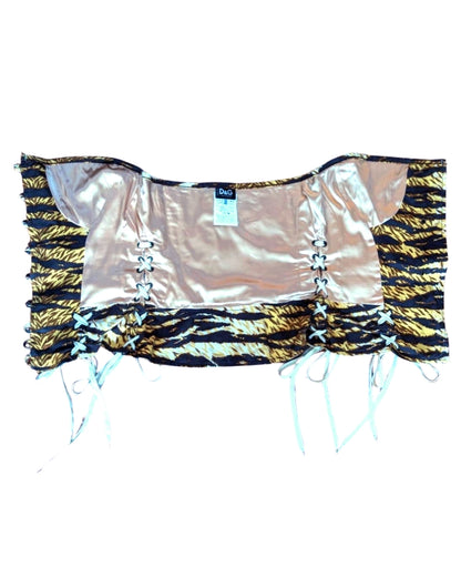 D&G by Dolce & Gabbana Animal Print Bustier