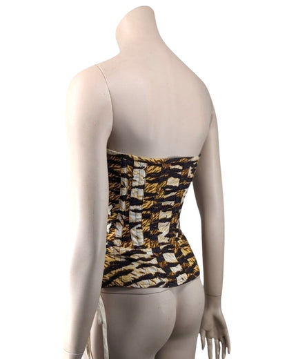 D&G by Dolce & Gabbana Animal Print Bustier