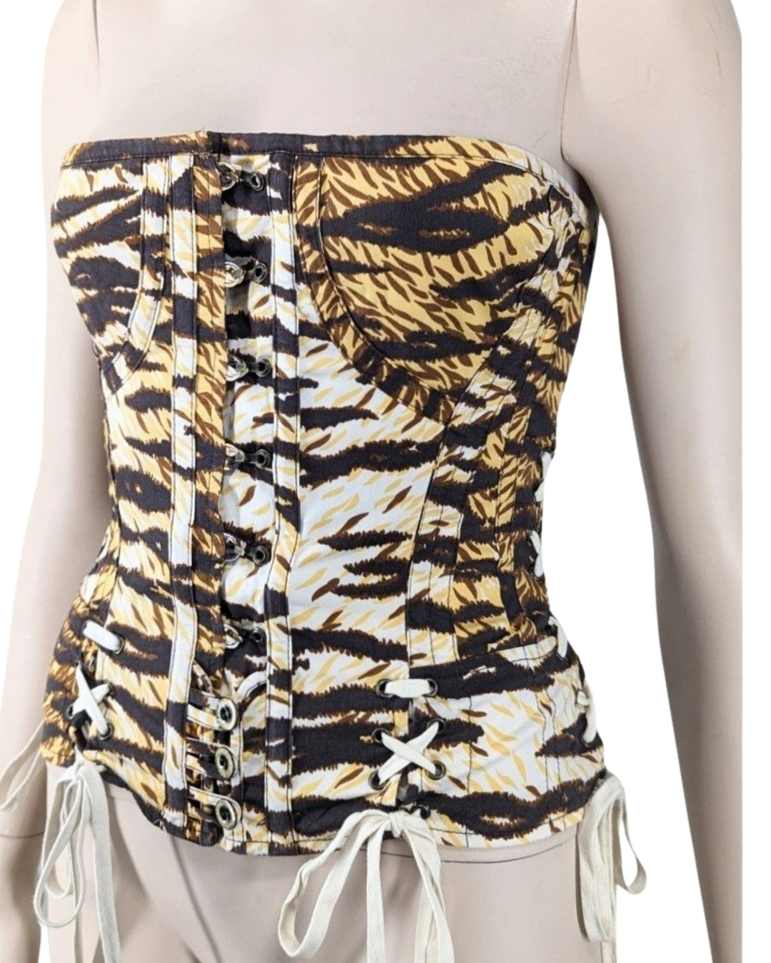 D&G by Dolce & Gabbana Animal Print Bustier