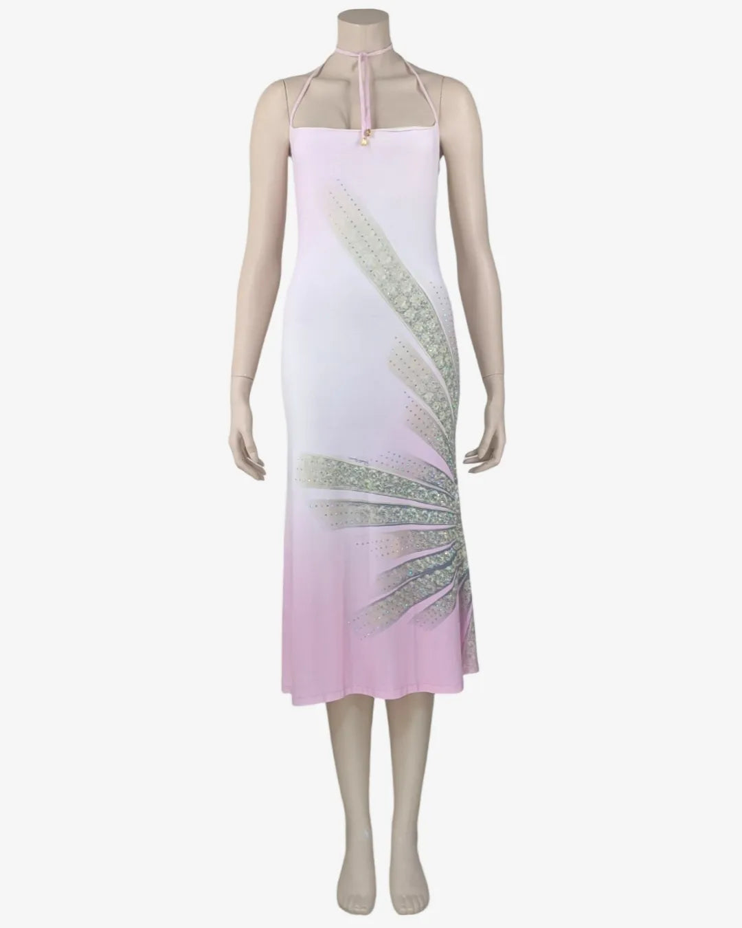 Roberto Cavalli S/S 2000 Iconic Print Bodycon Maxi Dress