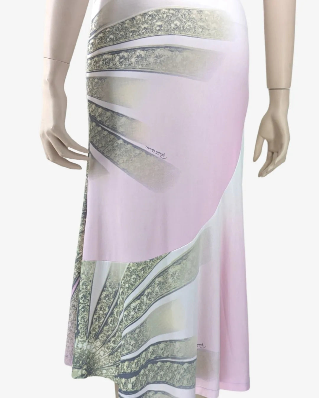 Roberto Cavalli S/S 2000 Iconic Print Bodycon Maxi Dress