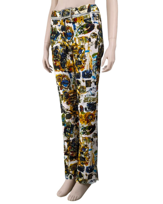 Jean Paul Gaultier Basquiat Print Jeans