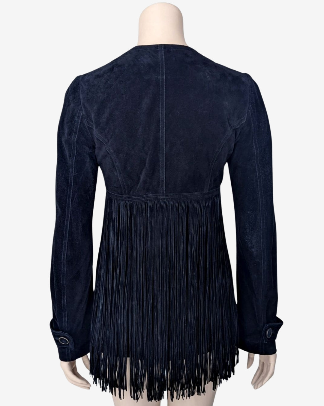 Plein Sud by Faycal Amor Western Suede Jacket with Fringes