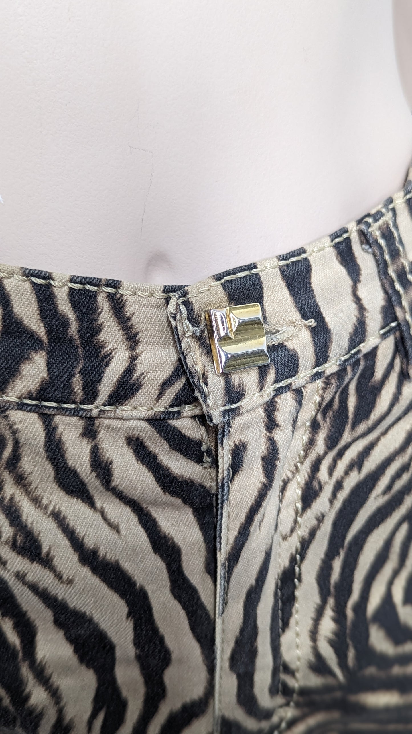 Roberto Cavalli Animal Print Jeans