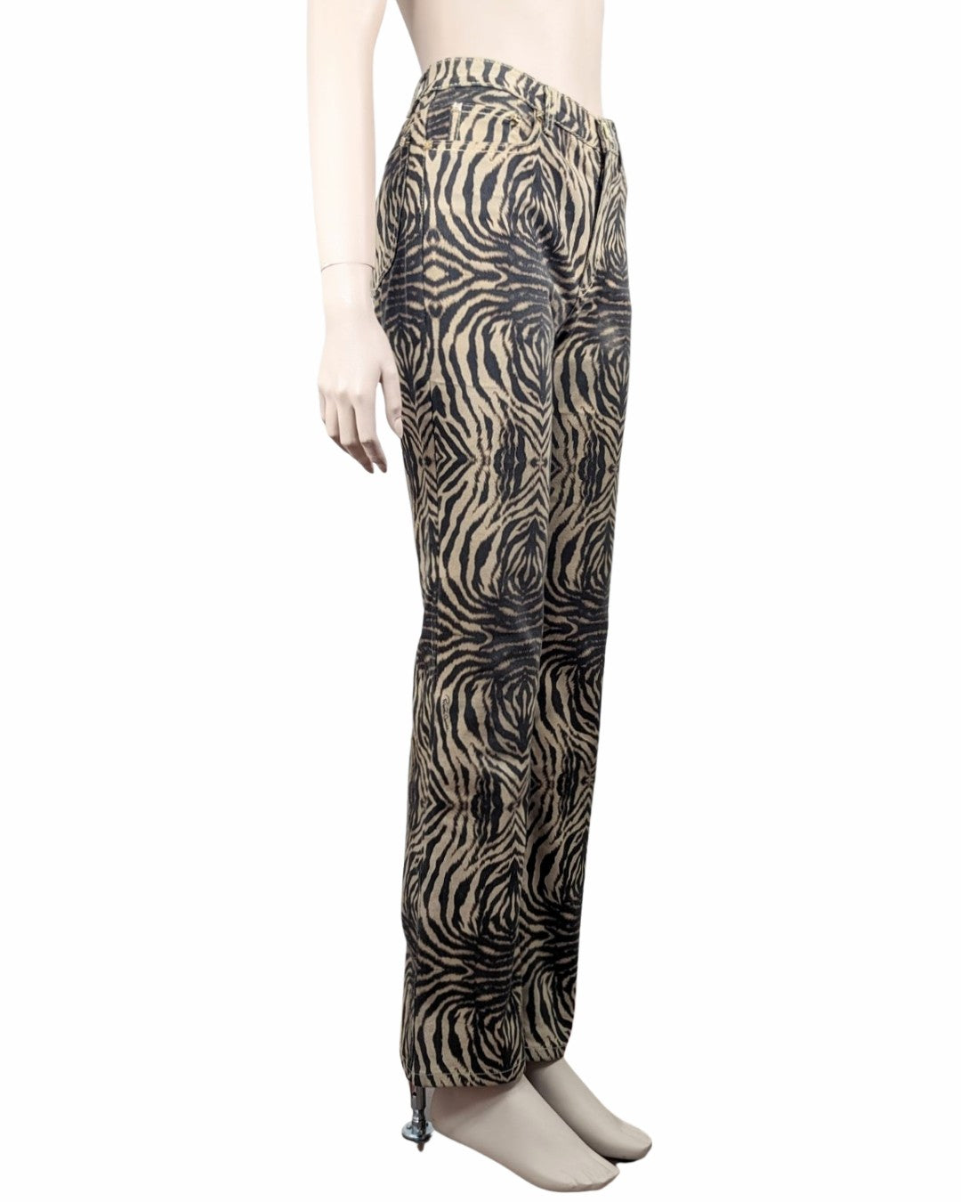 Roberto Cavalli Animal Print Jeans