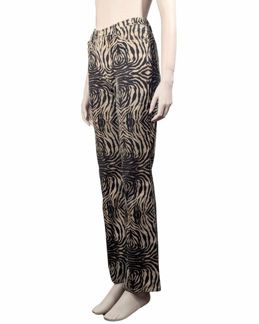 Roberto Cavalli Animal Print Jeans