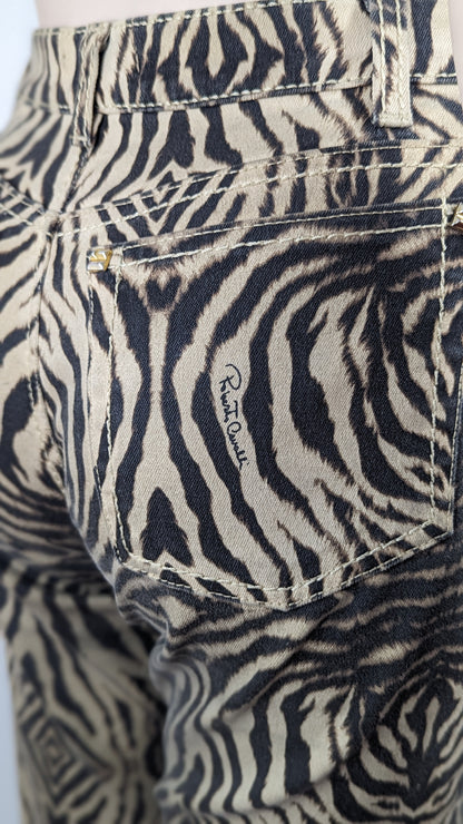 Roberto Cavalli Animal Print Jeans