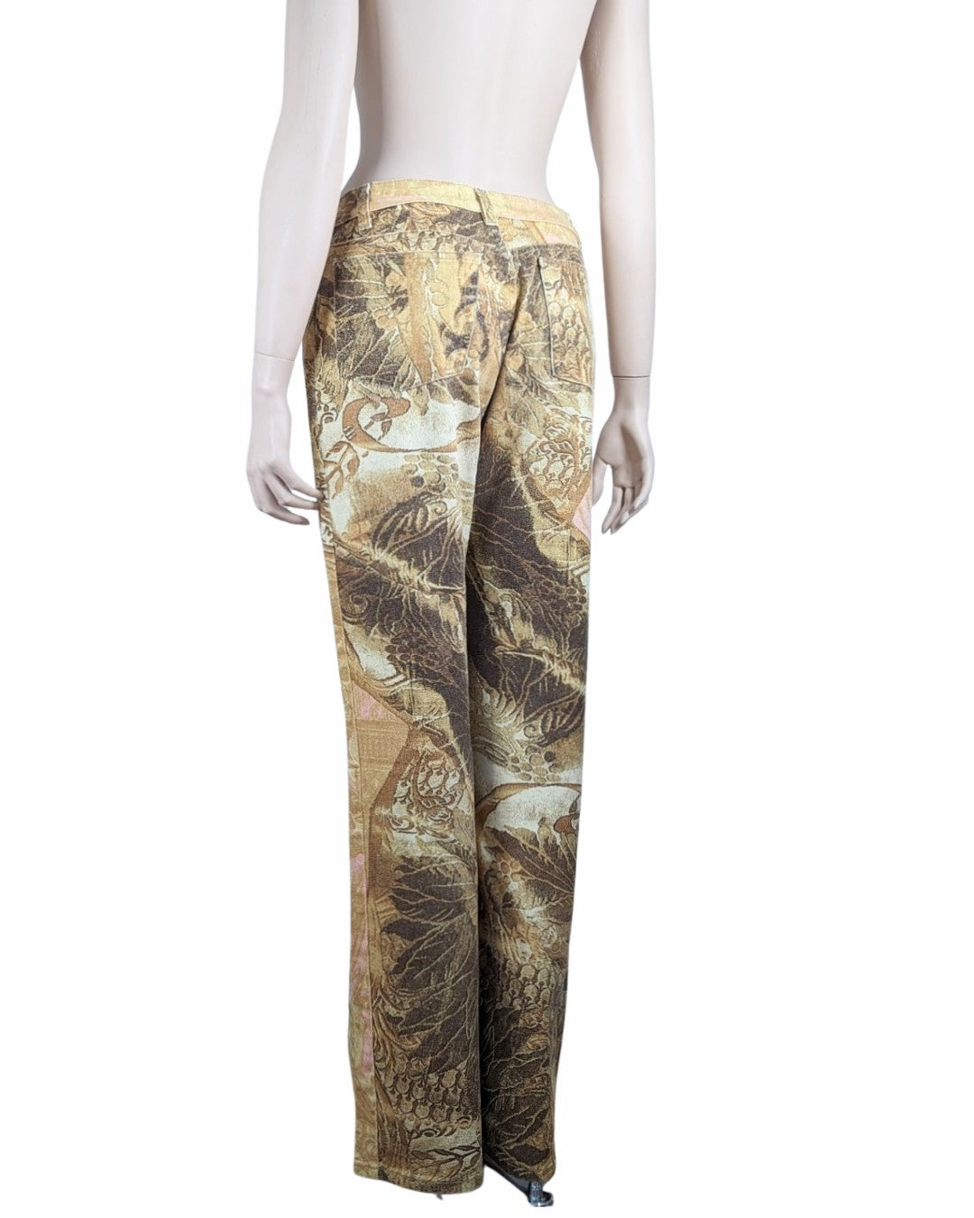 Roberto Cavalli F/W 2001 Gold Leaf Jeans