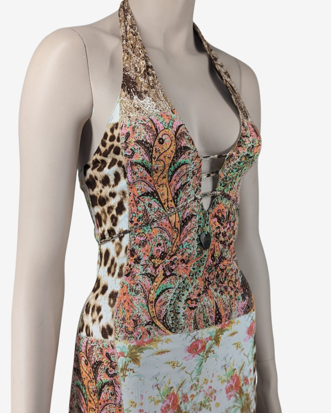 Roberto Cavalli Patchwork dress soirvintage