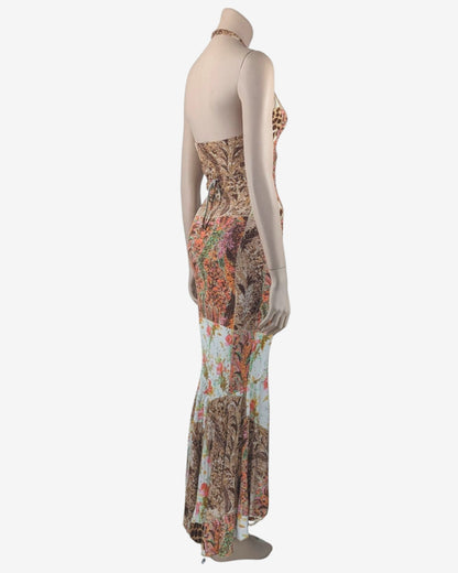 Roberto Cavalli Patchwork dress soirvintage