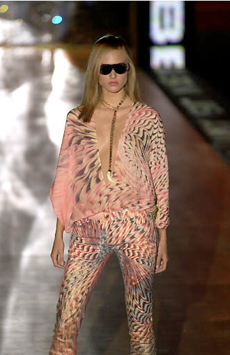 RobertoCavalli SS2001 Psychedelic Pants Runway at Soirvintage 