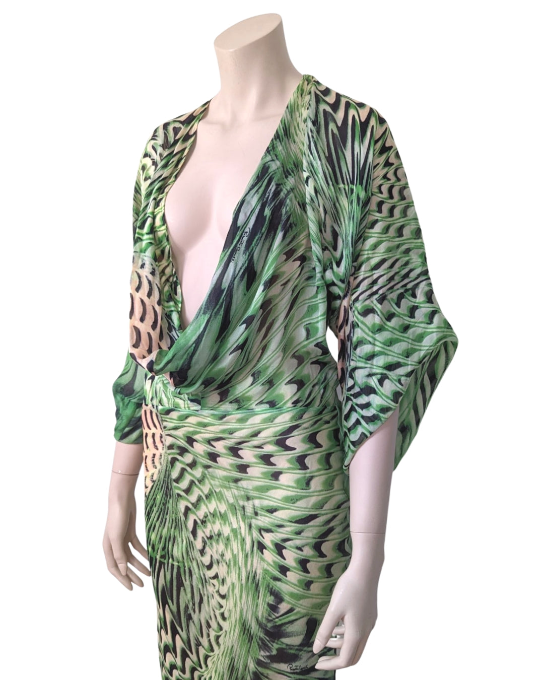 Roberto Cavalli S/S 2001 Runway Silk Dress at SoirVintage