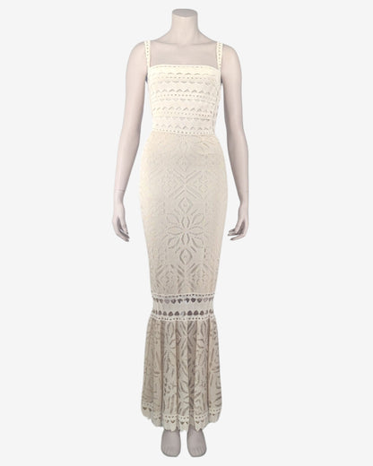 Adam Jones Maxi Cut Out Knit Dress