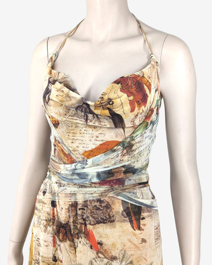 Jean Paul Gaultier Soleil Tribal Mesh Dress