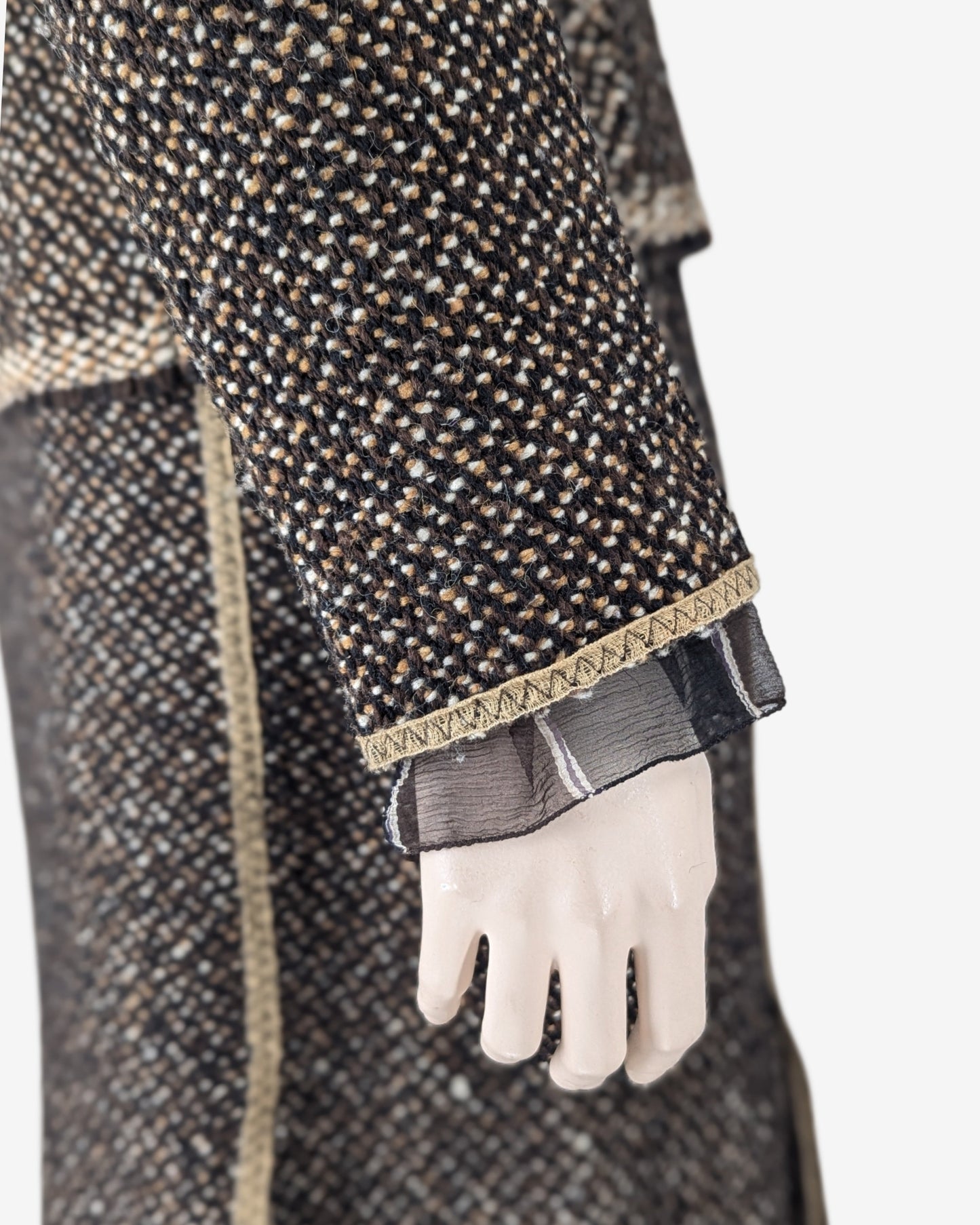 Prada F/W 2000 Tweed Woolen Suit Skirt