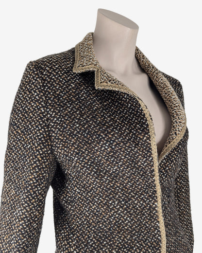 Prada F/W 2000 Tweed Woolen Suit Skirt