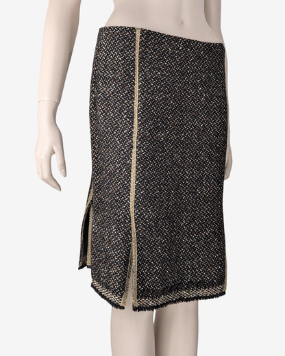 Prada F/W 2000 Tweed Woolen Suit Skirt