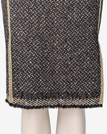 Prada F/W 2000 Tweed Woolen Suit Skirt