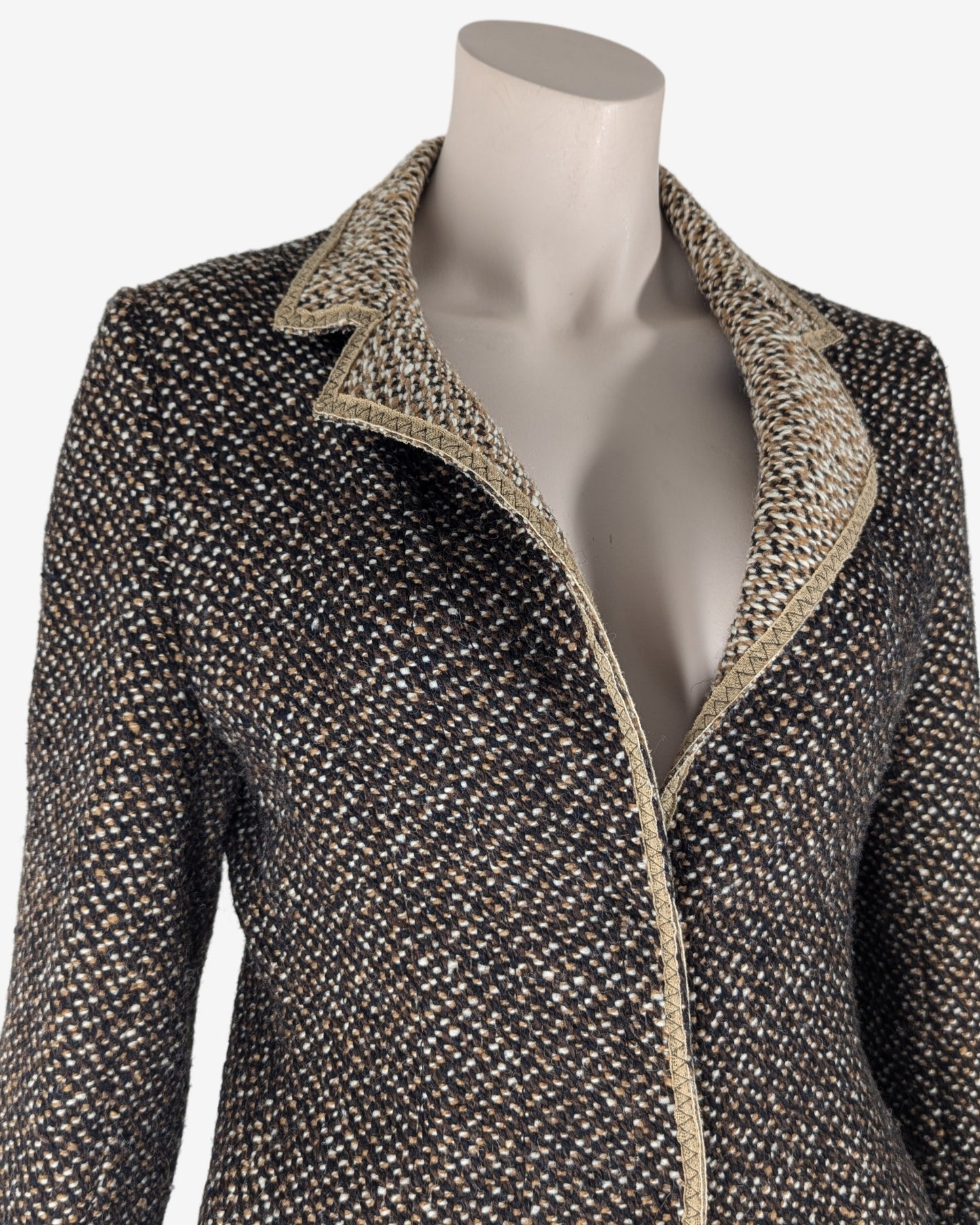 Prada F/W 2000 Tweed Woolen Suit Skirt