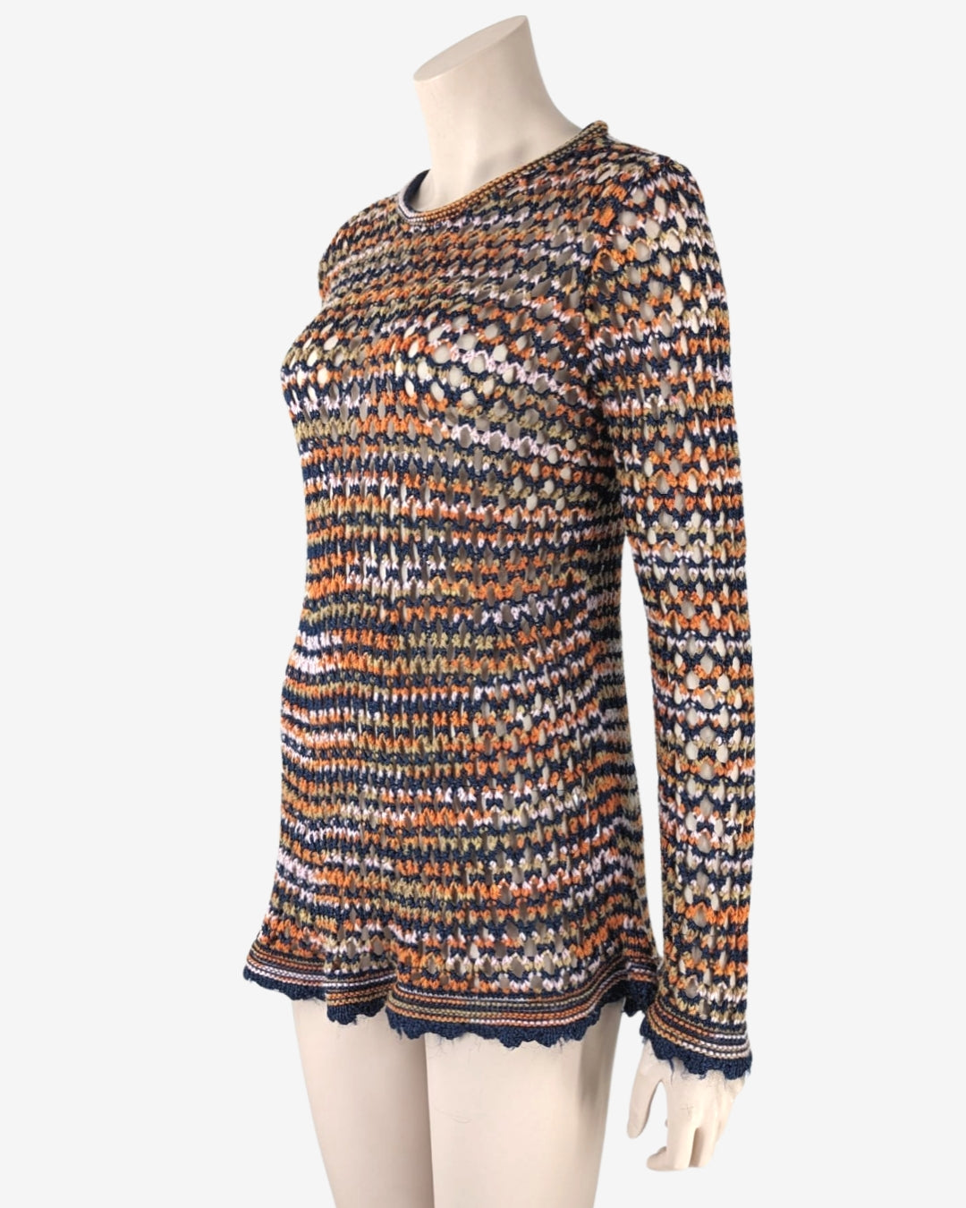 Missoni Sheer Crochet Knit Top