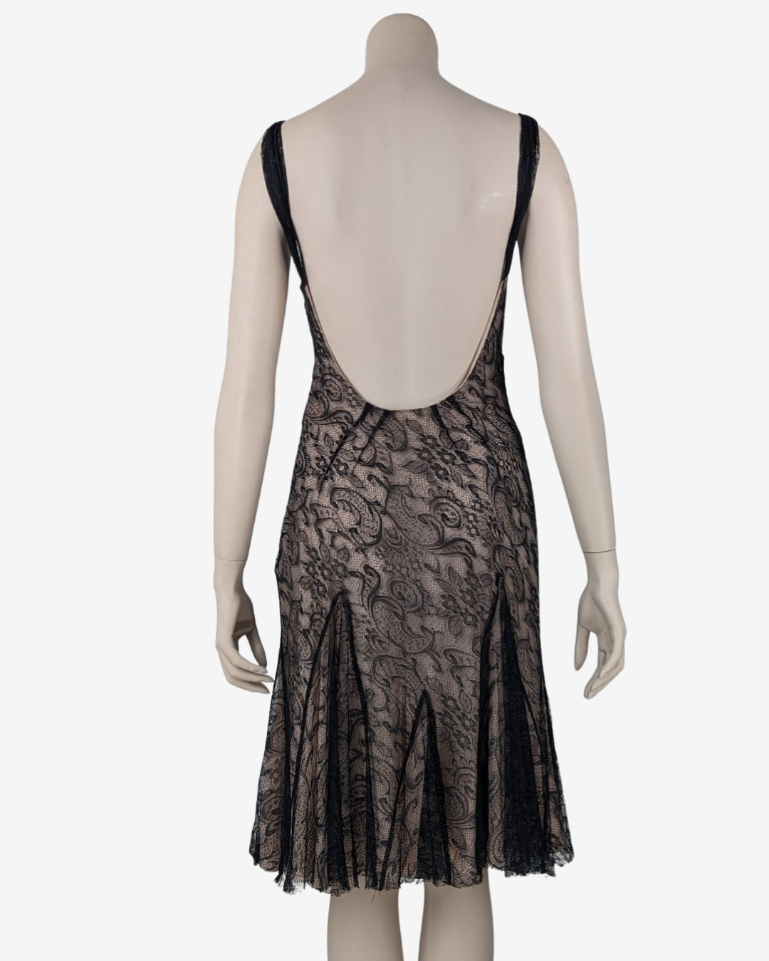 John Galliano laces Backless Midi Dress