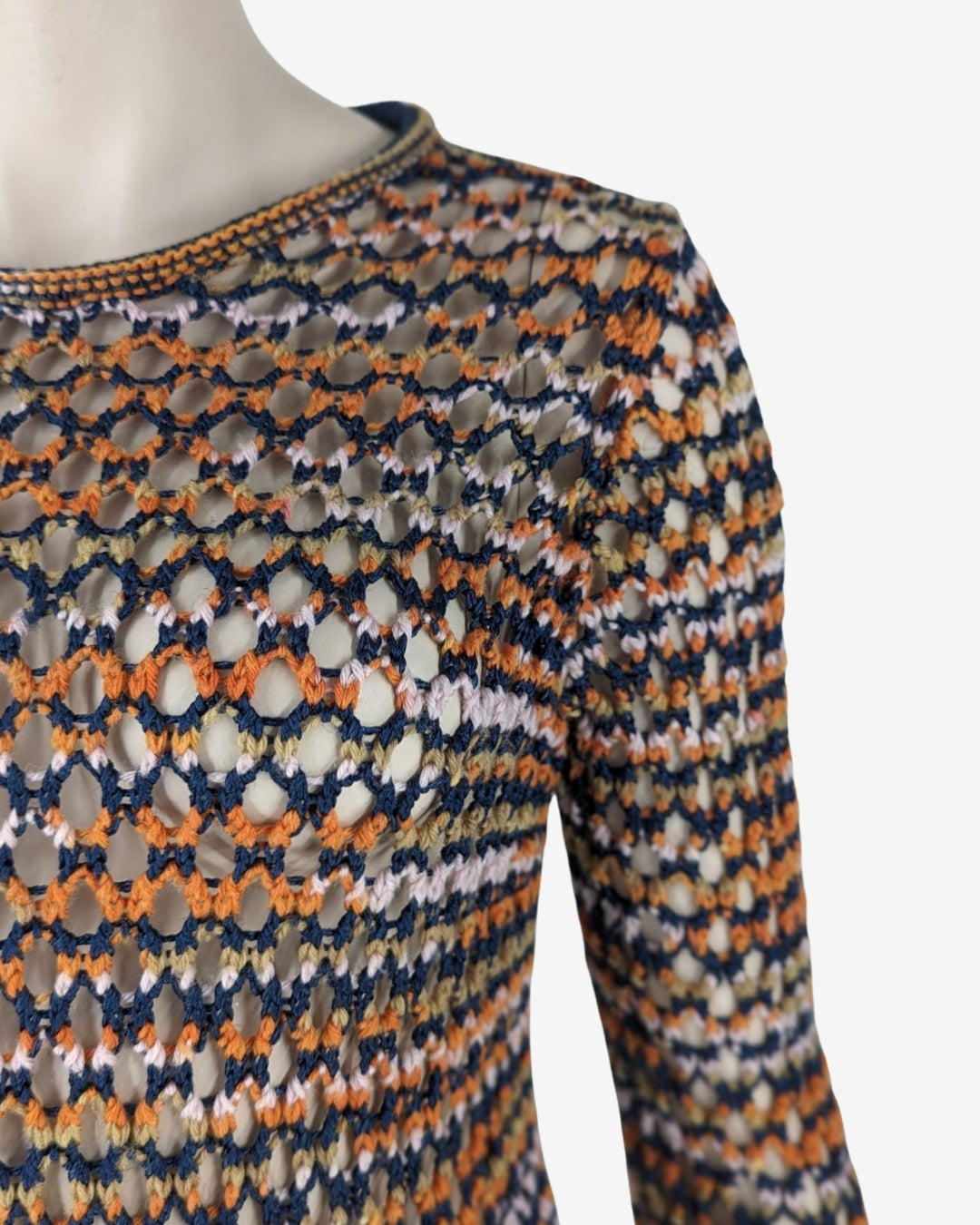 Missoni Sheer Crochet Knit Top