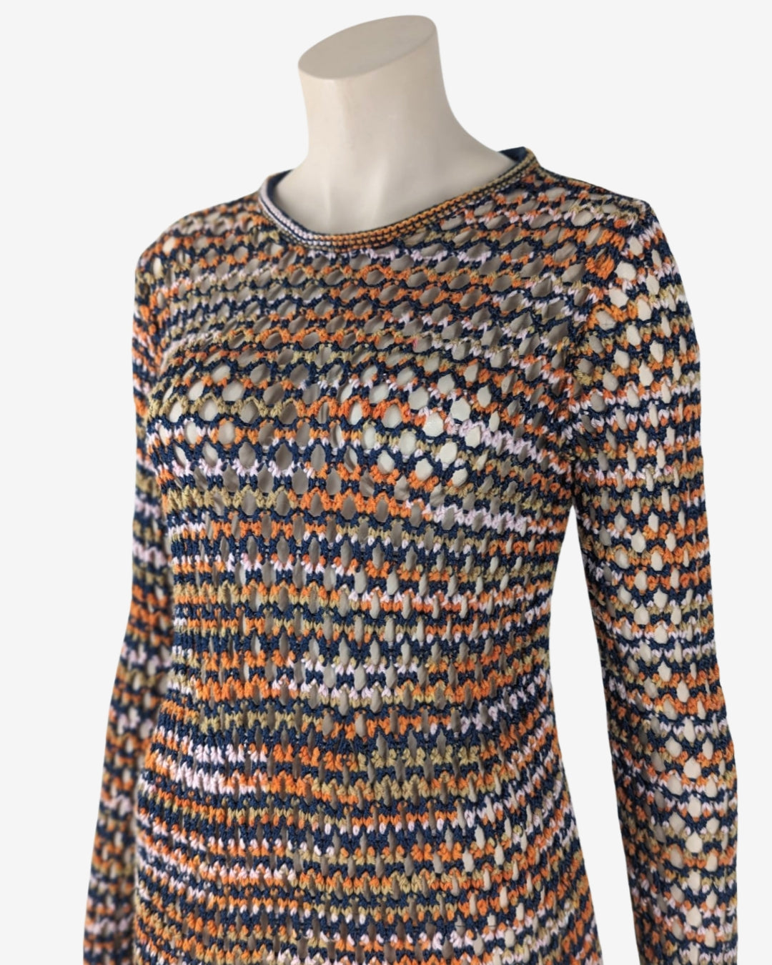 Missoni Sheer Crochet Knit Top