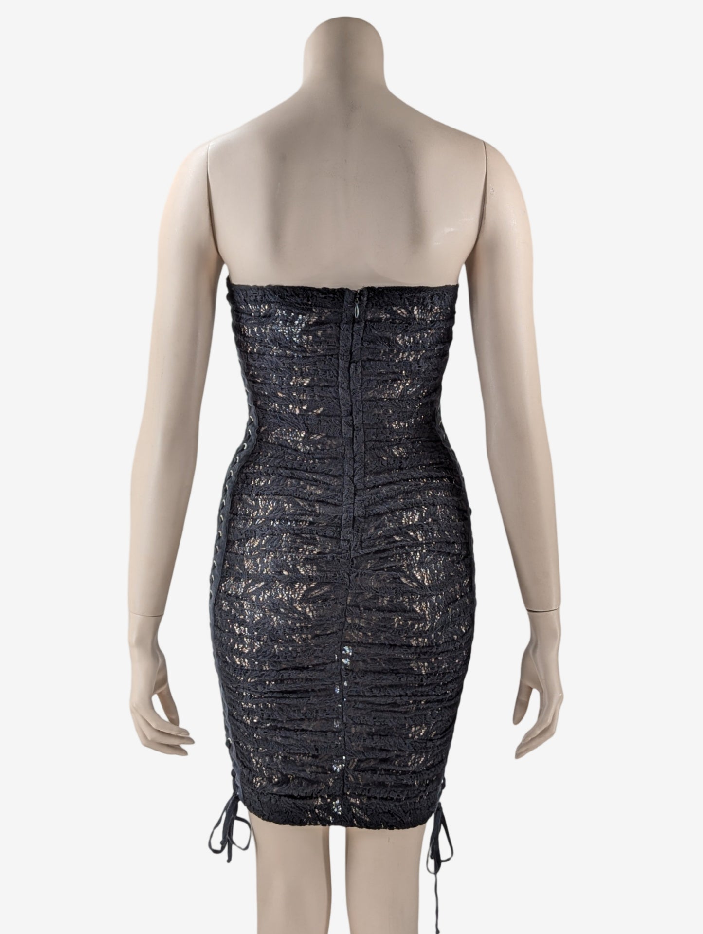 D&G Dolce and Gabbana S/S 2007 Laces Bustier Sheer Dress