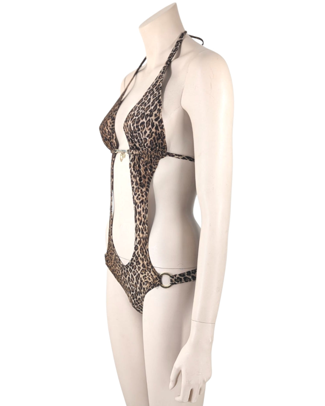 D&G by Dolce and Gabbana Trikini Animal Print Swimsuit