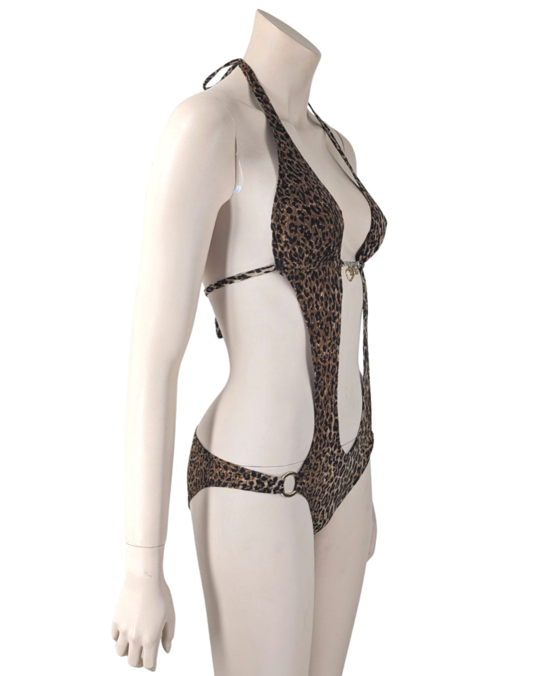 D&G by Dolce and Gabbana Trikini Animal Print Swimsuit