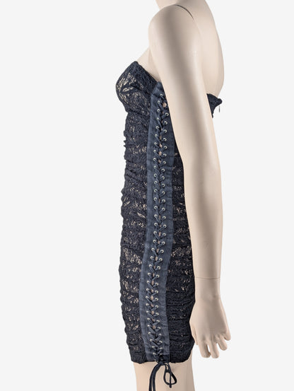 D&G Dolce and Gabbana S/S 2007 Laces Bustier Sheer Dress