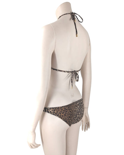 D&G by Dolce and Gabbana Trikini Animal Print Swimsuit