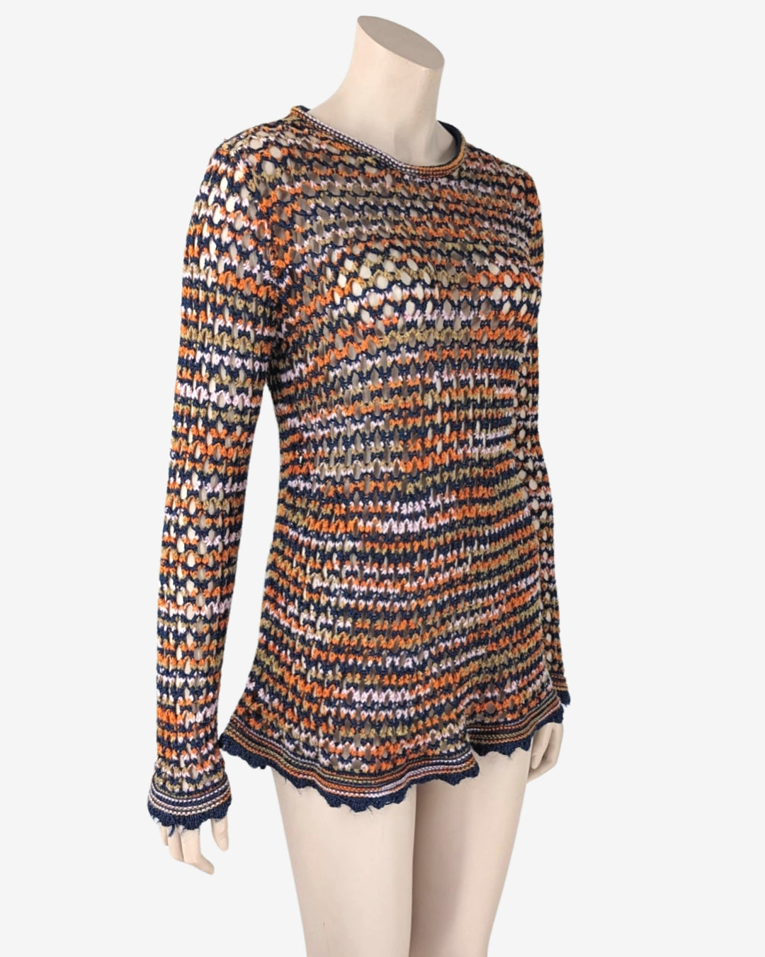 Missoni Sheer Crochet Knit Top