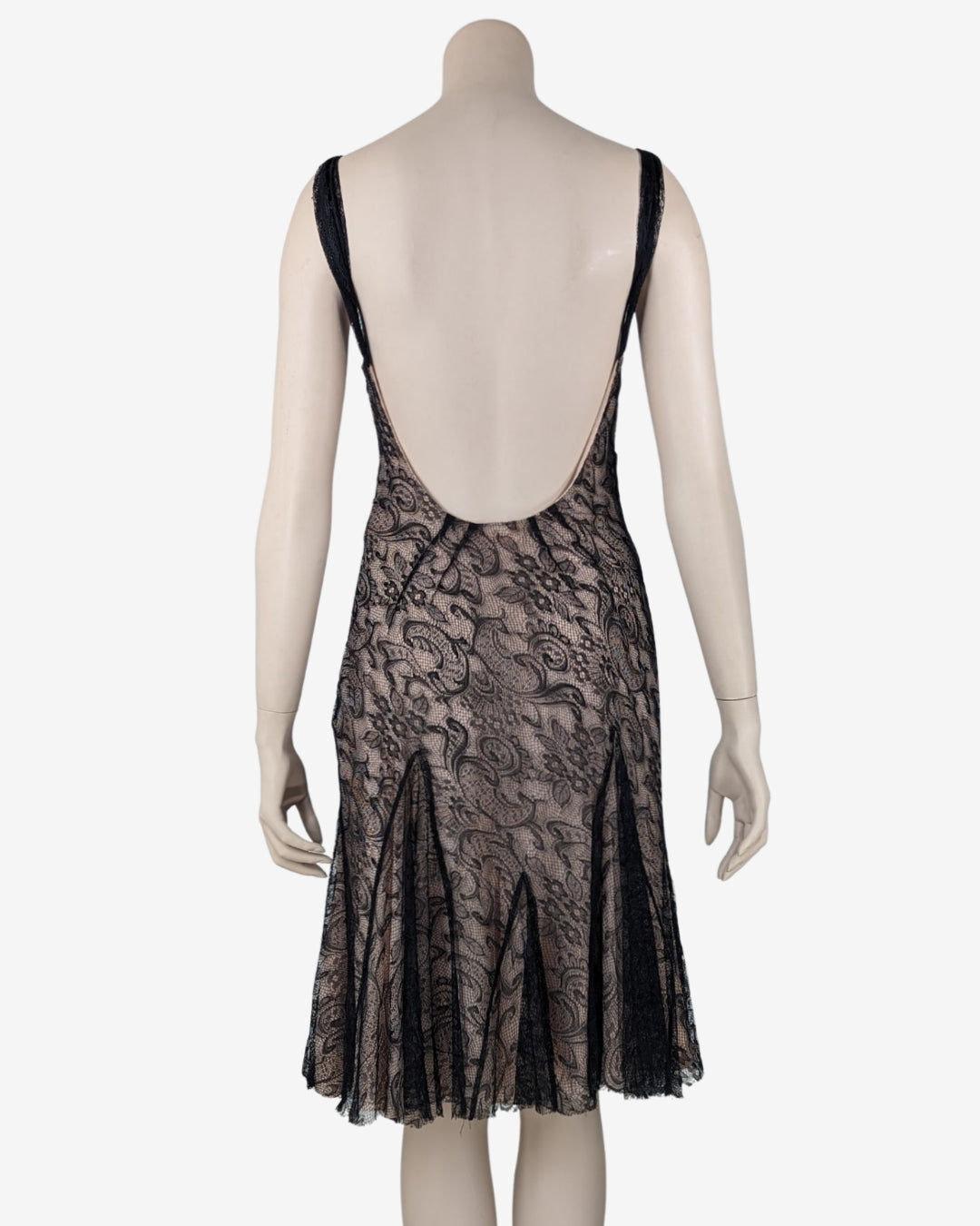 John Galliano laces Backless Midi Dress