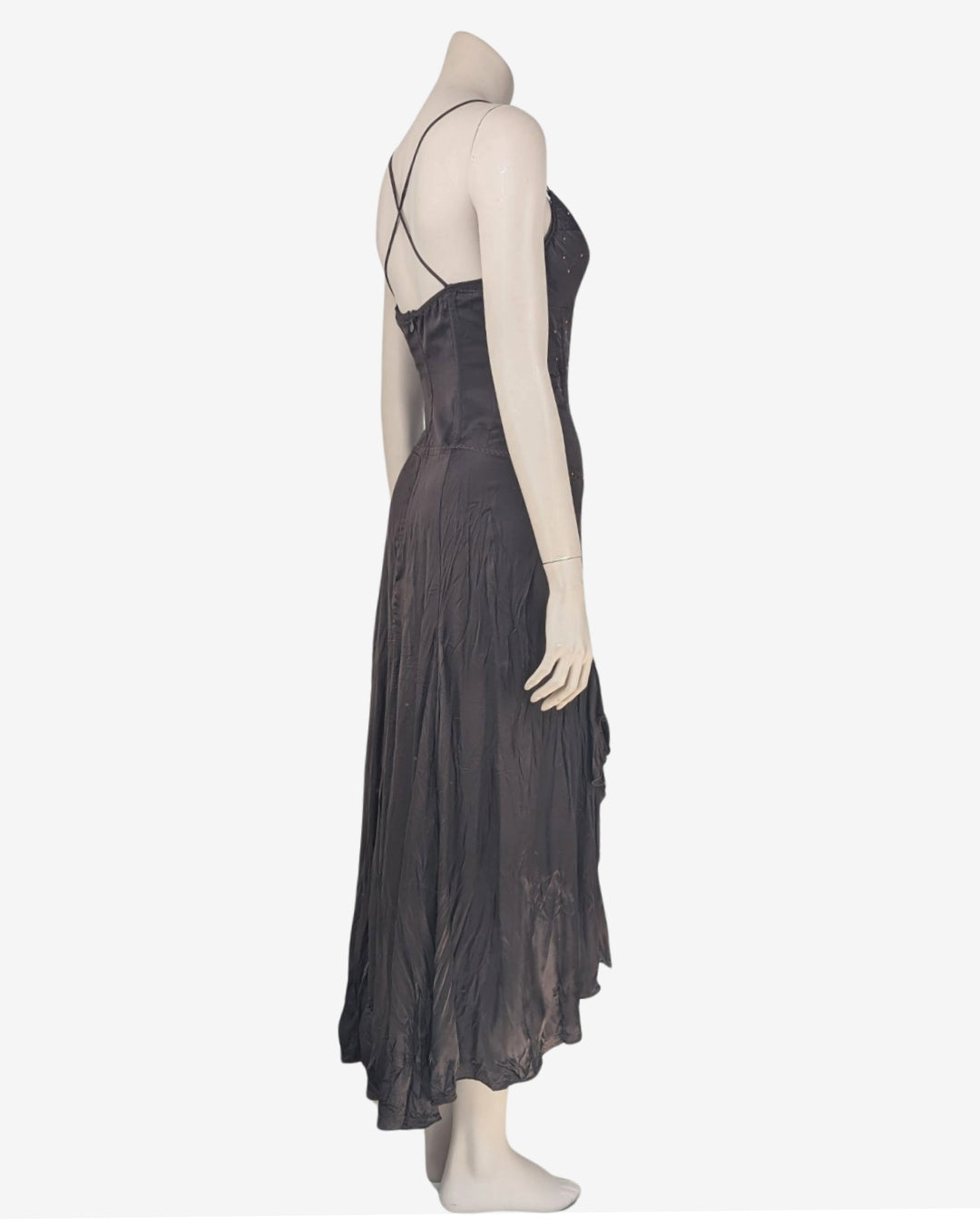 Just Cavalli Chocolate silk Maxi Dress