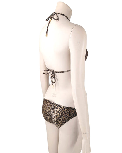 D&G by Dolce and Gabbana Trikini Animal Print Swimsuit