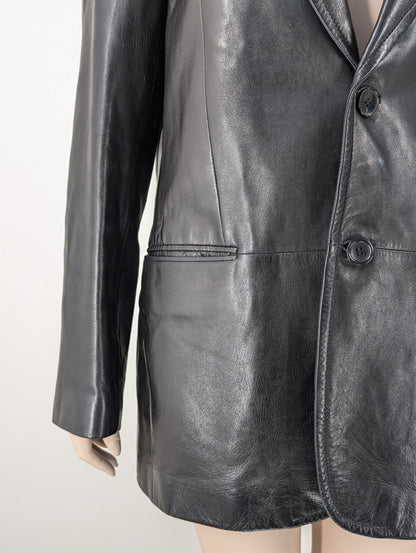 Yves Saint Laurent by Tom Ford F/W 2002 Men Collection Leather Tailored Jacket